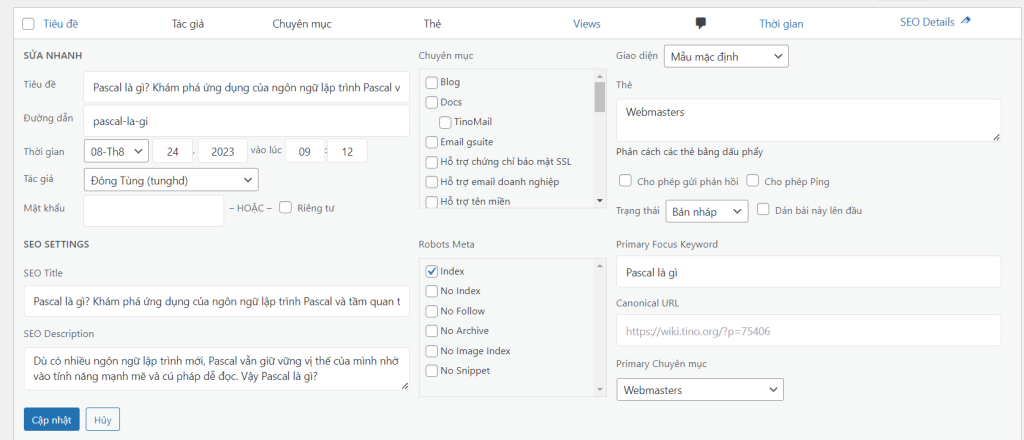Slug là gì? Cách tối ưu Slug trong WordPress 6 cach-chinh-sua-slug-cho-bai-viet-da-xuat-ban