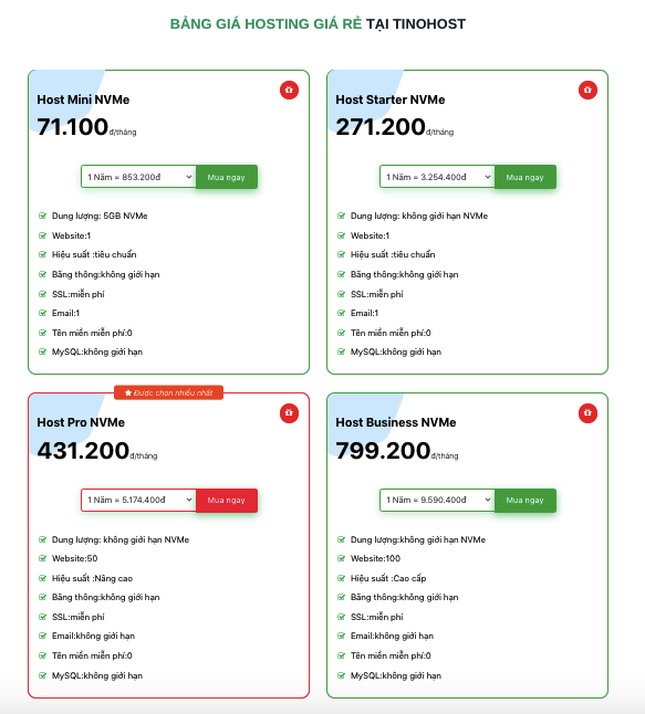 Dịch vụ NVMe Web Hosting - “Ngựa chiến mới” “soán ngôi” Cloud Hosting tại TinoHost, chỉ từ 55k/tháng 5 dich-vu-nvme-web-hosting