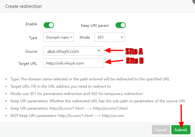 Hướng dẫn cách sử dụng Redirect trên aaPanel 4 cach-su-dung-redirect-tren-aapanel