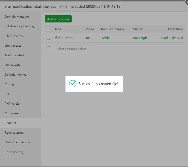 Hướng dẫn cách sử dụng Redirect trên aaPanel 5 cach-su-dung-redirect-tren-aapanel
