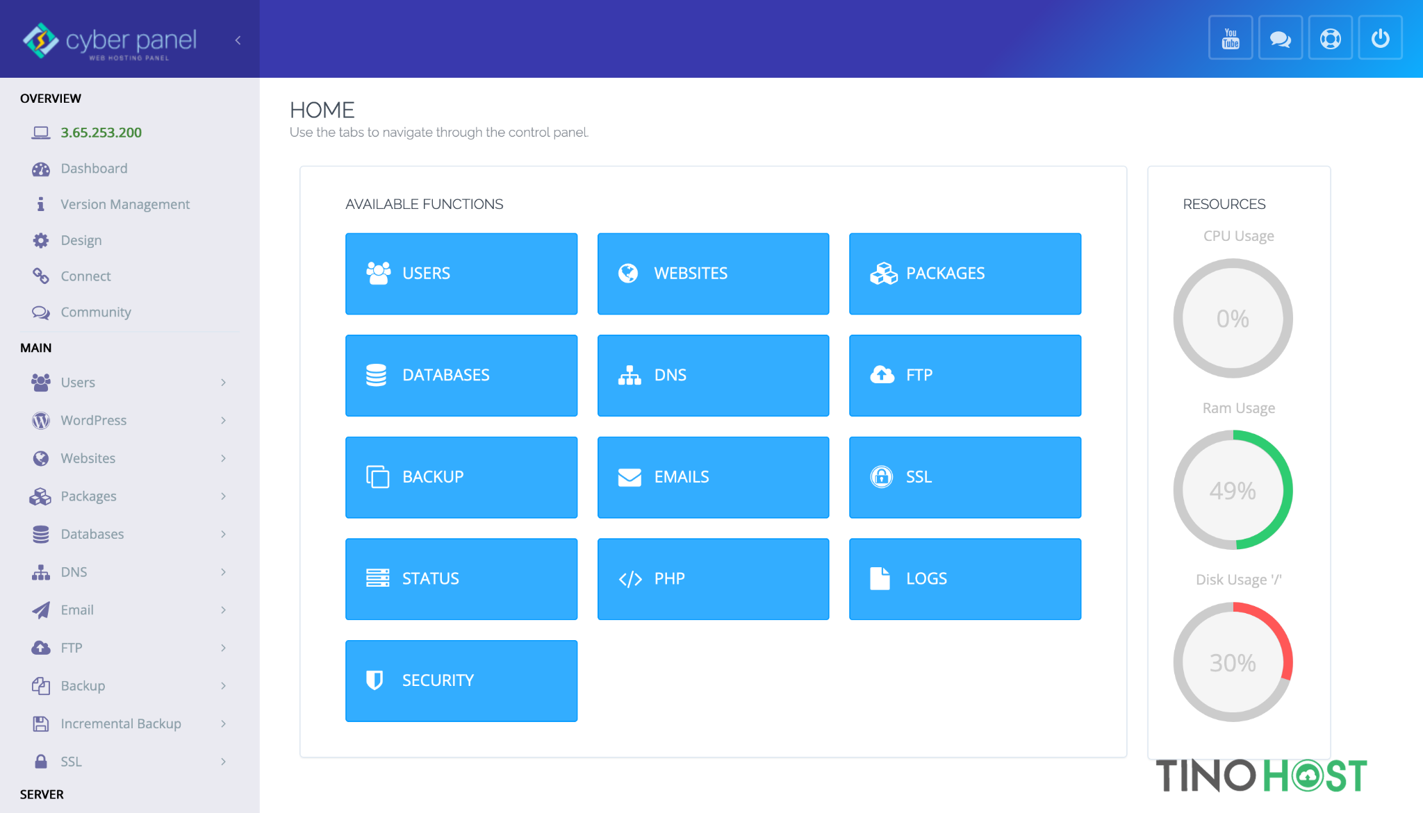 CyberPanel là gì? Hướng dẫn cách cài đặt và cấu hình CyberPanel trên CentOS 7 2 giao-dien-than-thien-va-de-su-dung