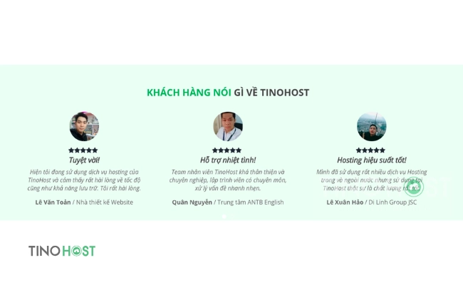 Tư vấn mua Reseller hosting giá rẻ tốt nhất năm 2024 4 khach-hang-danh-gia-ve-tinohost