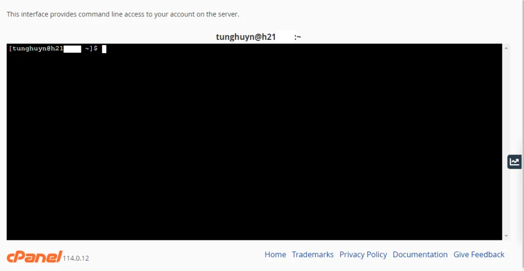 Hướng dẫn SSH trên Share Cloud Hosting sử dụng Terminal 4 thuc-hien-cac-lenh-ssh-tren-terminal