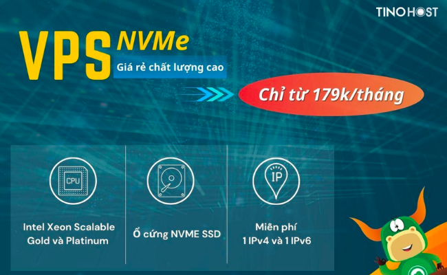 VPS NVMe là gì? So sánh VPS NVMe với VPS SSD 6 chuong-trinh-khuyen-mai-vps-nvme-cua-tinohost