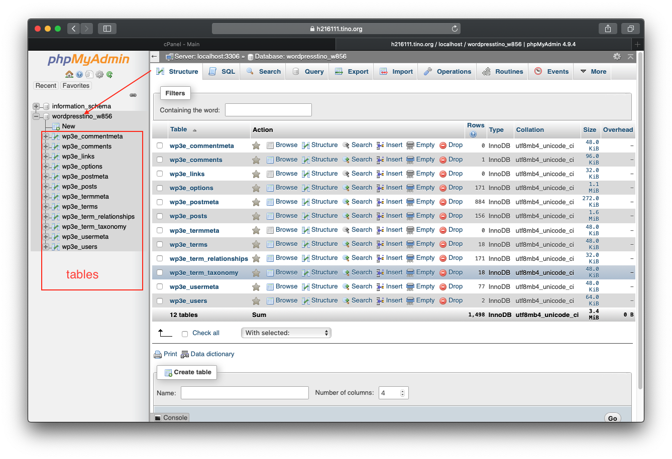 WordPress Database là gì? Tìm hiểu cấu trúc và cách thao tác với cơ sở dữ liệu WordPress 8 truy-cap-vao-database-cua-wordpress