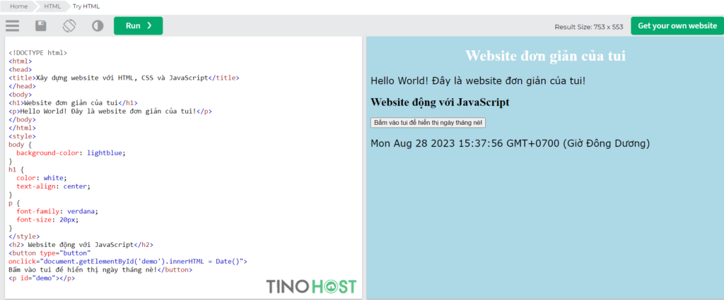 HTML, CSS, JavaScript là gì? Xây dựng website với HTML, CSS và JavaScript 9 tuong-tac-voi-web-bang-javascript