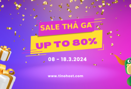 TinoHost chào tháng 3, sale thả ga, lên đến 80%!
