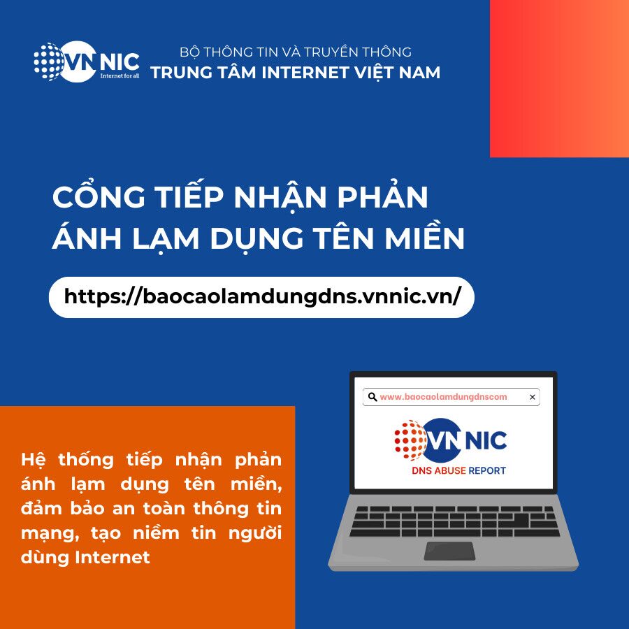 Từ ngày 14/5/2024, Cổng tiếp nhận phản ánh lạm dụng tên miền chính thức hoạt động 1 cong-tiep-nhan-phan-anh-lam-dung-ten-mien-chinh-thuc-hoat-dong-tu-ngay14-5-2024