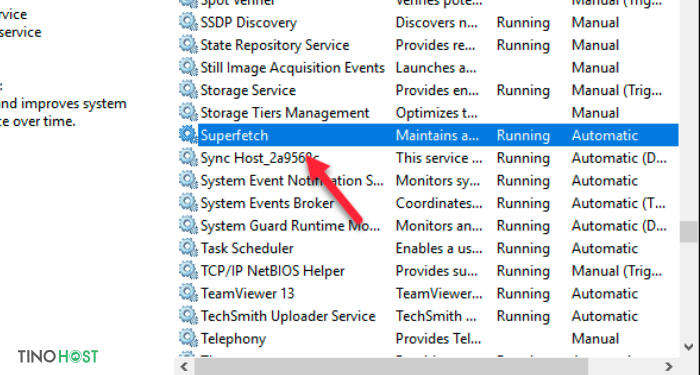 Disk Usage là gì? Cách khắc phục tình trạng "100% Disk Usage" 7 superfetch-tren-win-10