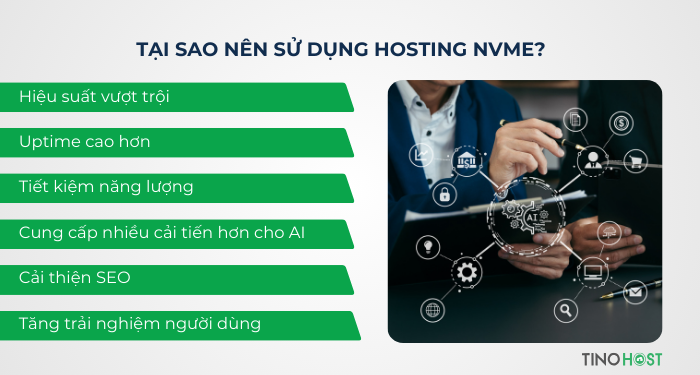 Hosting NVMe là gì? Nâng tầm trải nghiệm website với tốc độ siêu nhanh 3 tai-sao-nen-su-dung-hosting-nvme