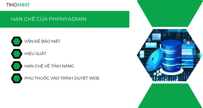PhpMyAdmin là gì? Cách sử dụng PhpMyAdmin 3 han-che-cua-phpmyadmin