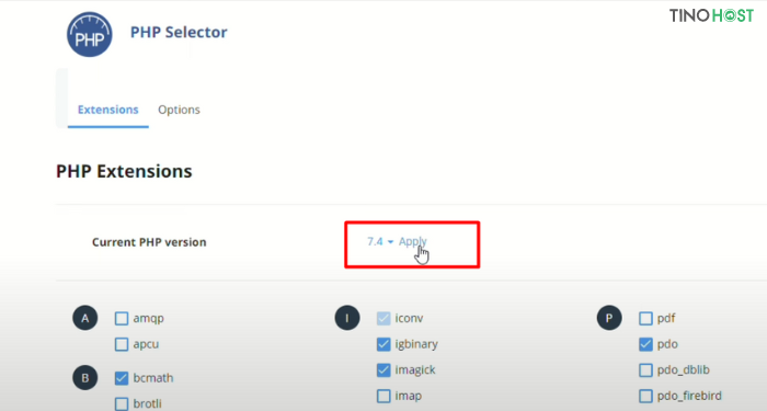 Hướng dẫn upload code WordPress lên hosting DirectAdmin cho người mới bắt đầu 26 doi-phien-ban-php