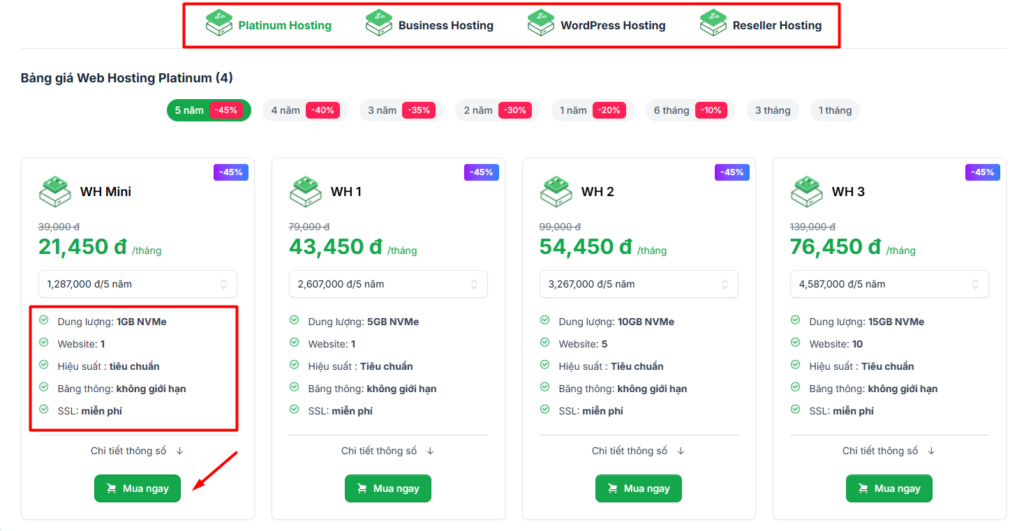 Hướng dẫn đăng ký hosting tại Tino cho người mới 2 Cách đăng ký hosting cho người mới