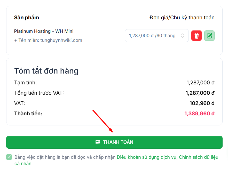 Hướng dẫn đăng ký hosting tại Tino cho người mới 7 Hướng dẫn đăng ký hosting tại Tino cho người mới 2