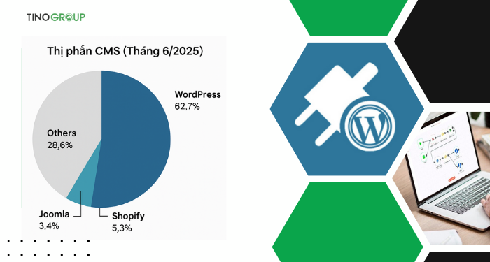 Thị phần áp đảo trong lĩnh vực CMS