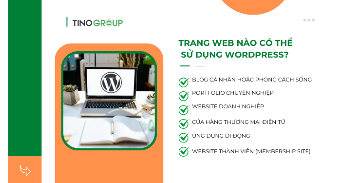 Trang web nào có thể sử dụng WordPress?