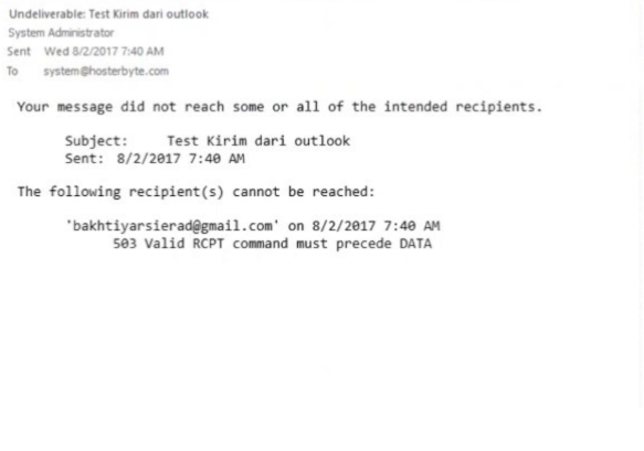 Hướng dẫn khắc phục sự cố Outlook báo lỗi 503 Valid RCPT command must precede DATA 1 thong-bao-loi-503-valid-rcpt-command-must-precede-data