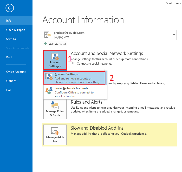 Hướng dẫn khắc phục sự cố Outlook báo lỗi 503 Valid RCPT command must precede DATA 2 cau-hinh-xac-thuc-tai-khoan-email