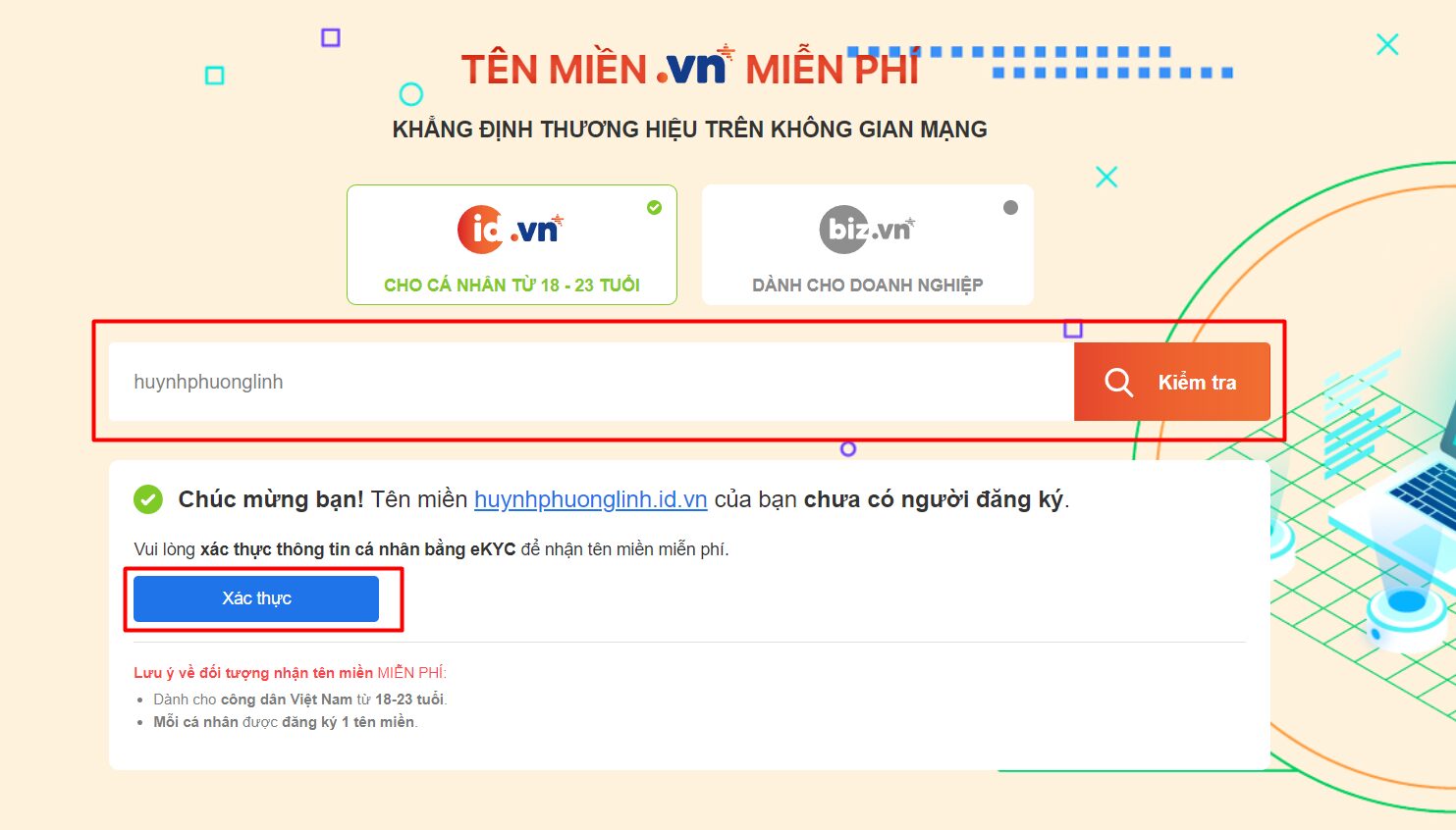 Cách đăng ký tên miền miễn phí cùng nhiều ưu đãi hấp dẫn cho website của bạn 4 cac-buoc-dang-ky-ten-mien-id-vn-mien-phi
