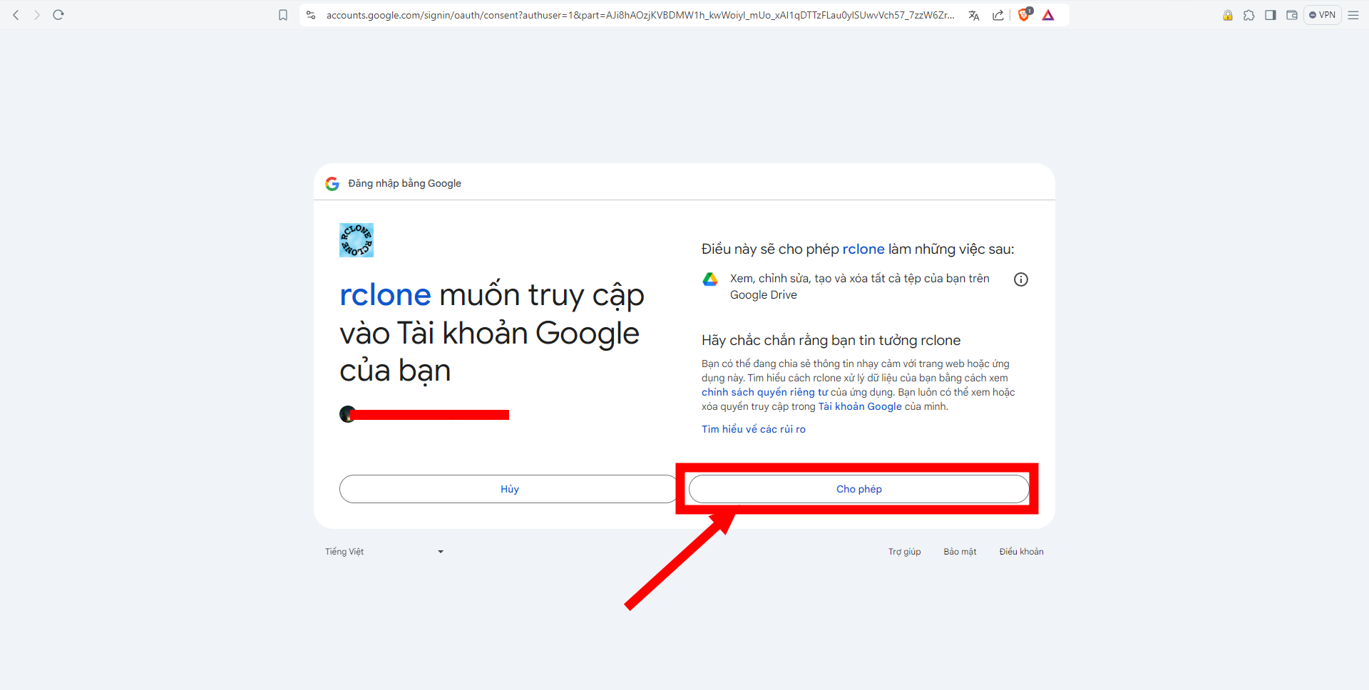 Hướng dẫn cách backup dữ liệu website từ Directadmin lên Google Drive 10 cau-hinh-rclone