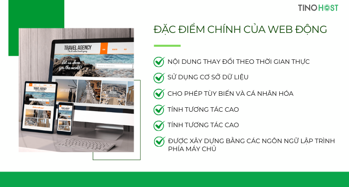 Web động là gì? Web tĩnh là gì? Sự khác biệt giữa web động và web tĩnh 2 dac-diem-chinh-cua-web-dong