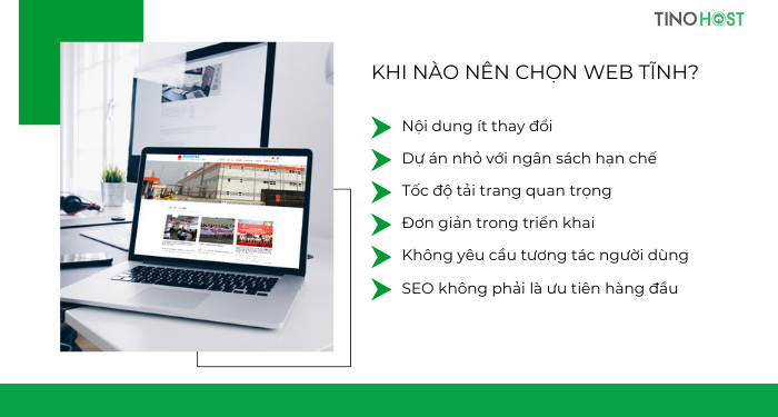 Web động là gì? Web tĩnh là gì? Sự khác biệt giữa web động và web tĩnh 7 khi-nao-nen-chon-web-tinh