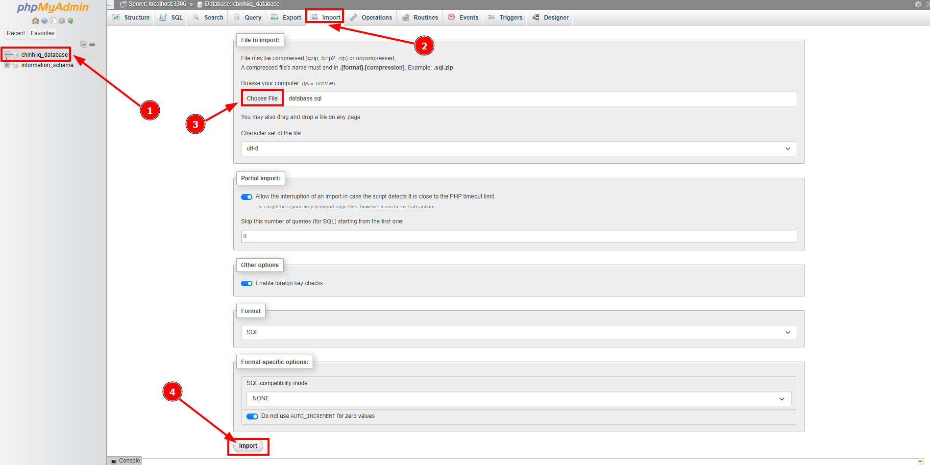 Hướng dẫn xử lý mã độc website WordPress trên cPanel 13 huong-dan-import-database