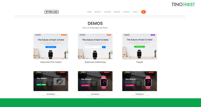 Khám phá top 10 theme WordPress giới thiệu sản phẩm được yêu thích nhất hiện nay 10 Proland