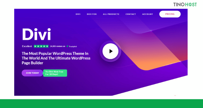 Khám phá top 10 theme WordPress giới thiệu sản phẩm được yêu thích nhất hiện nay 5 Divi