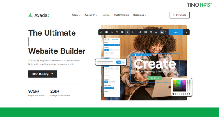 Khám phá top 10 theme WordPress giới thiệu sản phẩm được yêu thích nhất hiện nay 6 Avada