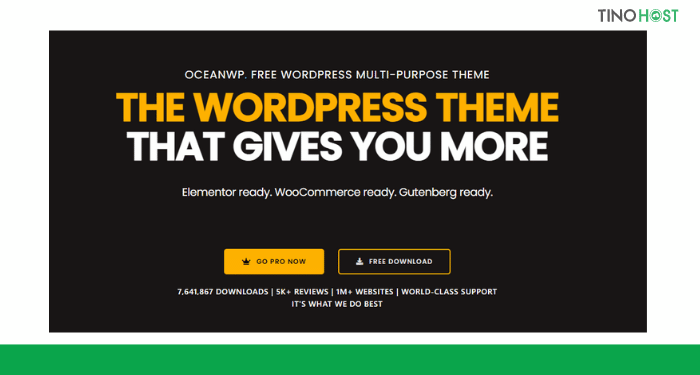Khám phá top 10 theme WordPress giới thiệu sản phẩm được yêu thích nhất hiện nay 7 oceanwp