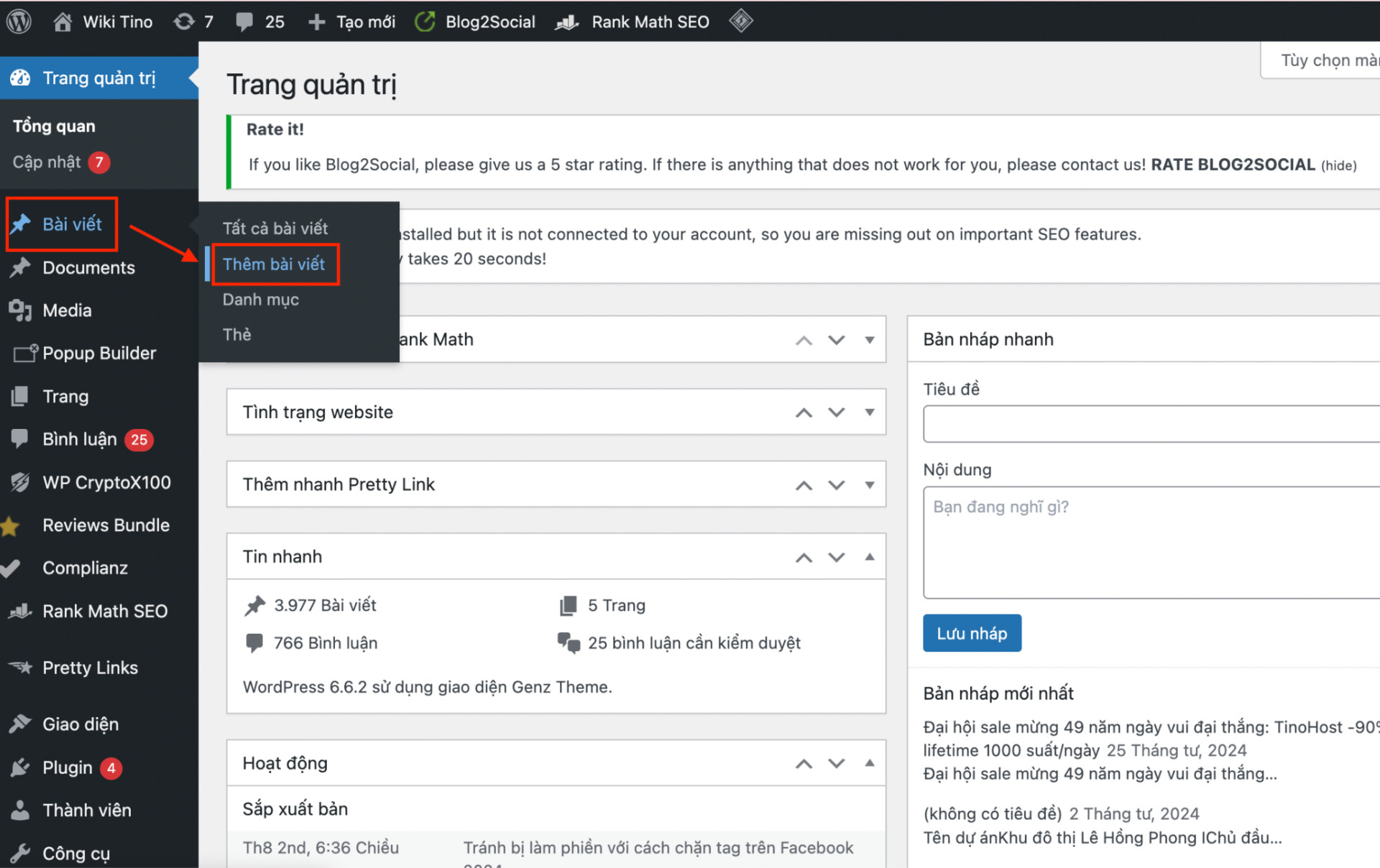 8 bước đăng bài viết trên website WordPress đơn giản 2 dang-bai-viet-tren-website-wordpress