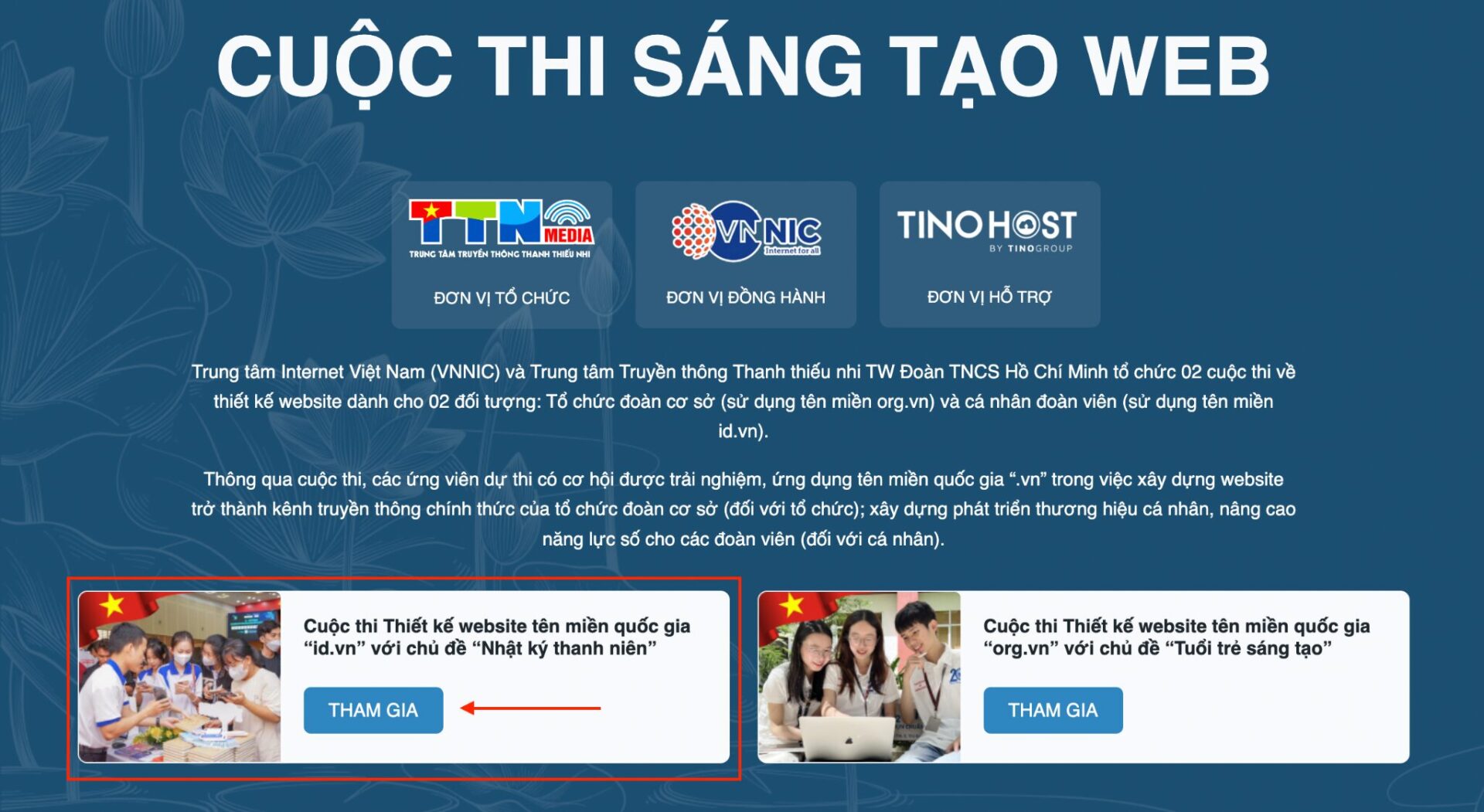 Hướng dẫn đăng ký tham gia cuộc thi SÁNG TẠO WEB và kích hoạt tên miền 1 dang-ky-tham-gia-cuoc-thi-sang-tao-web-va-kich-hoat-ten-mien