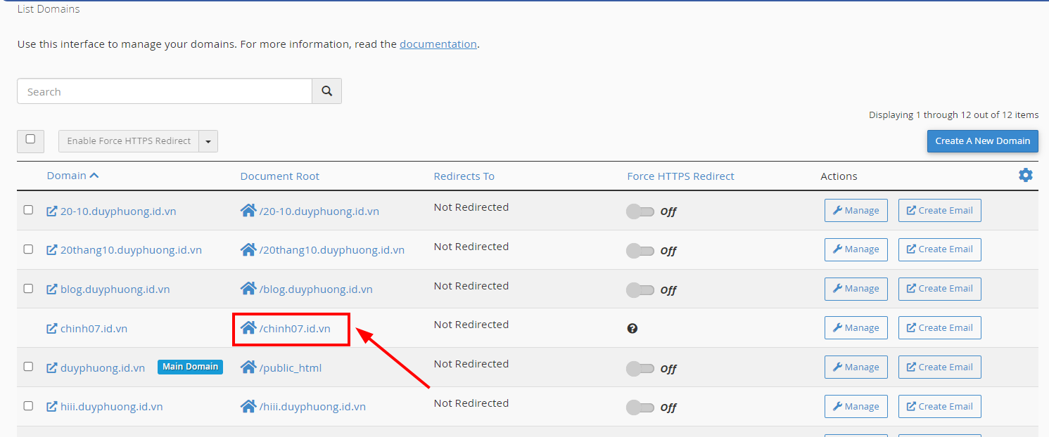 Hướng dẫn chi tiết cách restore website WordPress trên cPanel hosting 8 duong-dan-thu-muc-website-document-root