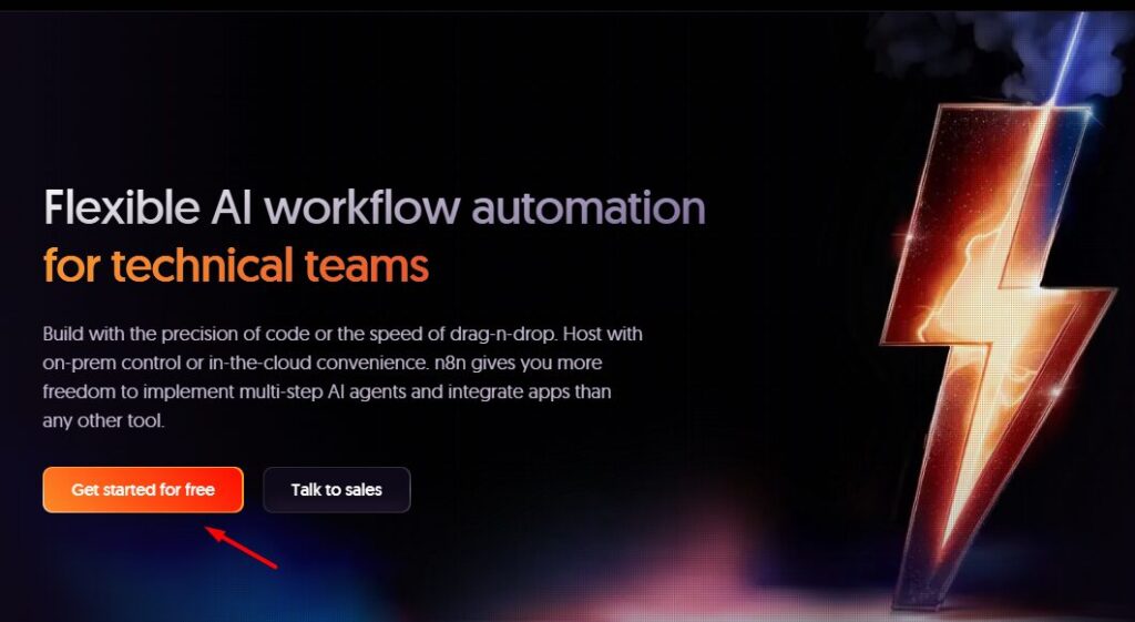 Các bước đăng ký tài khoản n8n