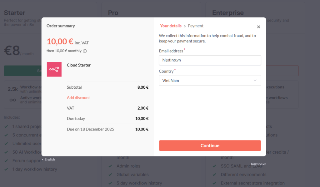 Nâng cấp tài khoản