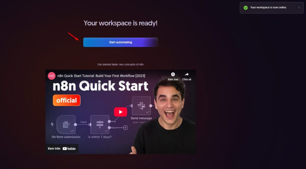 Hướng dẫn cách đăng ký mua tài khoản n8n trên n8n.io (không cần self-hosted) 1