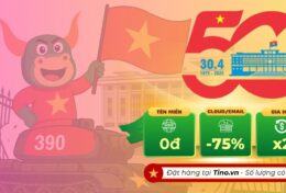 Tino mở “đại tiệc” hơn 10 ngày đêm mừng 50 năm đất nước trọn niềm vui: -75% Hosting dù chỉ 1 tháng, -50% VPS/Hosting/Email, Free tên miền, x2 ngày dùng!