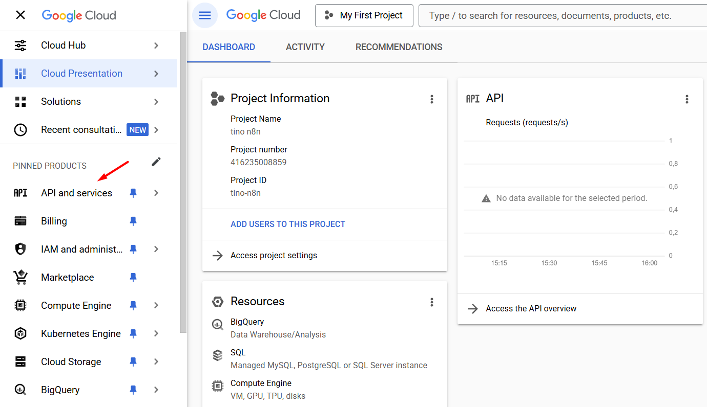 Các bước xác thực Credential cho Google trên n8n