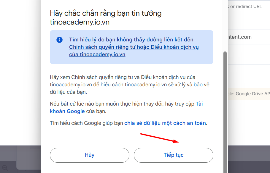 Các bước xác thực Credential cho Google trên n8n