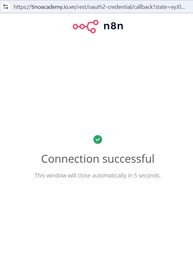Các bước xác thực Credential cho Google trên n8n