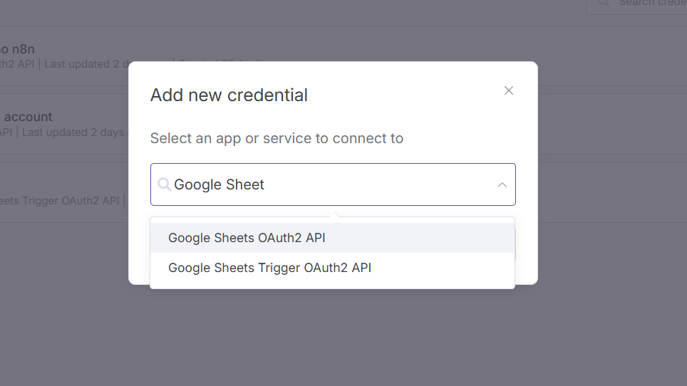 Các bước xác thực Credential cho Google trên n8n