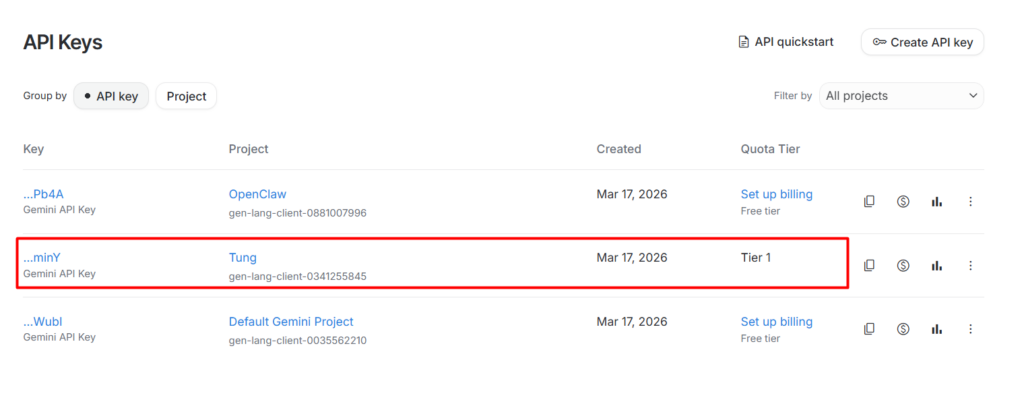 Hướng dẫn cách lấy API Key của Gemini AI 7 Hướng dẫn cách lấy API Key của Gemini AI 4