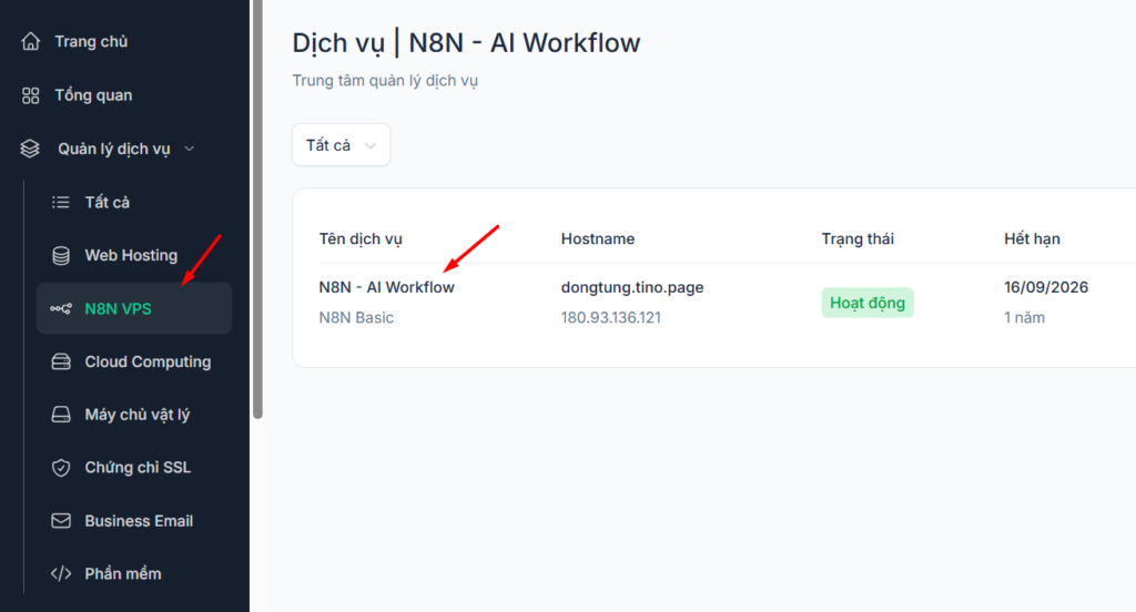 Cách đổi hostname VPS thành tên miền đã mua