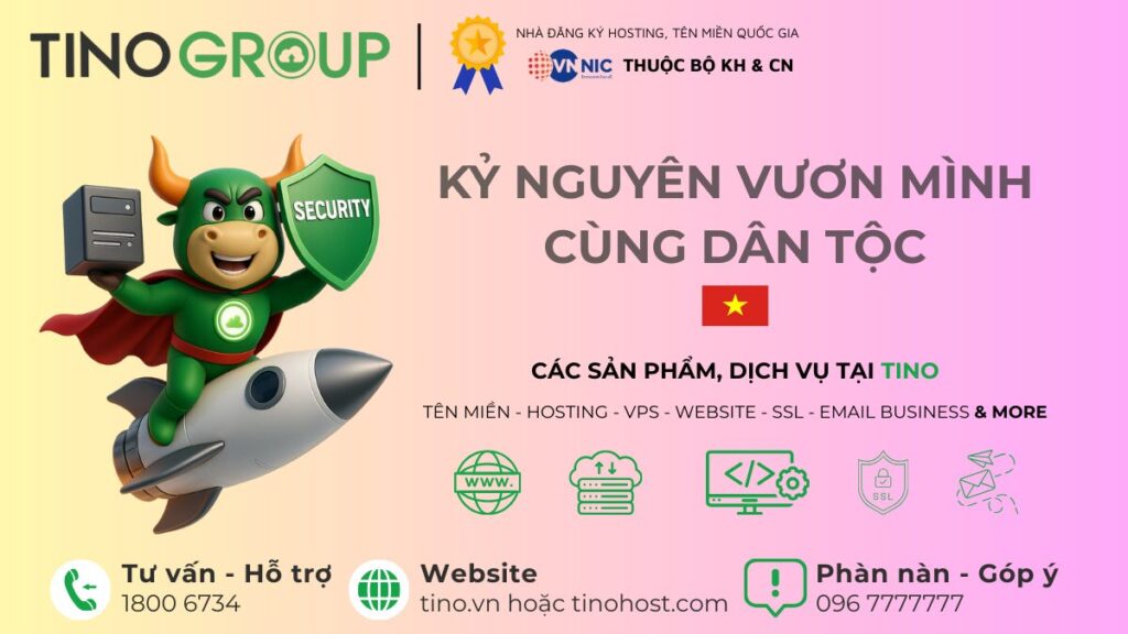Thông báo quan trọng: Tino Group chuyển đổi hệ thống chính thức sang Tino.vn 1 Tino Group thay đổi hệ thống chính thức sang tino.vn, từ 1/6/2025!