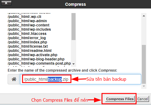 Bật mí cách chuyển website WordPress sang hosting mới không lỗi 7 Sao lưu mã nguồn (source code) của website
