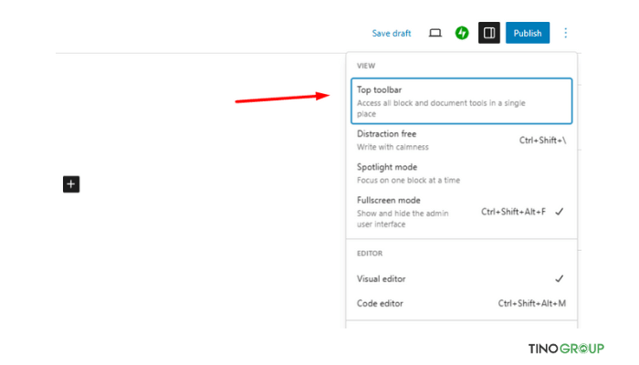 Các tính năng bị ẩn của WordPress có thể bạn chưa biết 10 Cố định thanh công cụ (Docked Toolbar)