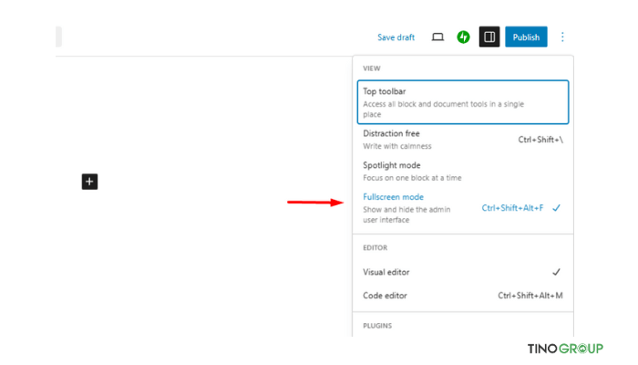 Các tính năng bị ẩn của WordPress có thể bạn chưa biết 11 Chế độ toàn màn hình (Fullscreen Mode)