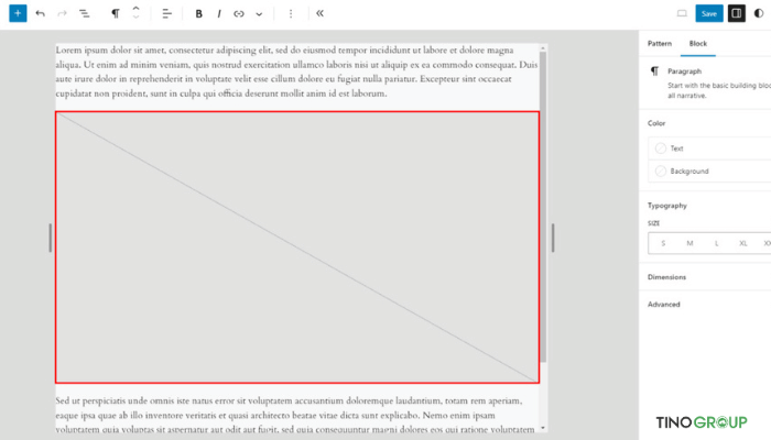 Các tính năng bị ẩn của WordPress có thể bạn chưa biết 19 Thiết lập hình ảnh Placeholder trong mẫu (Pattern)