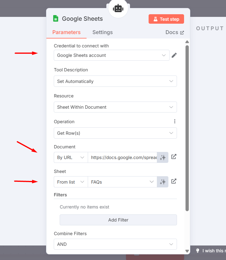 Hướng dẫn cách tạo chatbot Zalo cá nhân với n8n cực dễ 9 Google Sheet Tools 1